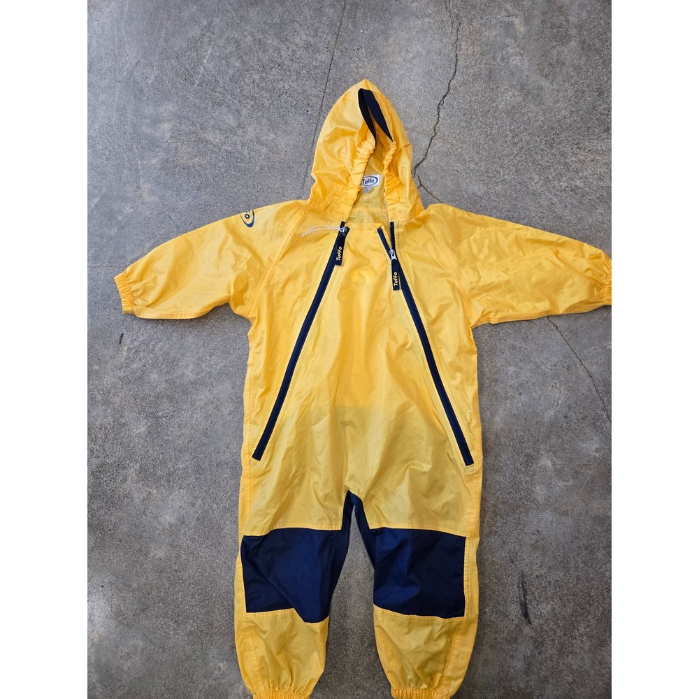 Tuffo Muddy Buddy Yellow Waterproof Hooded Rain Suit 4T